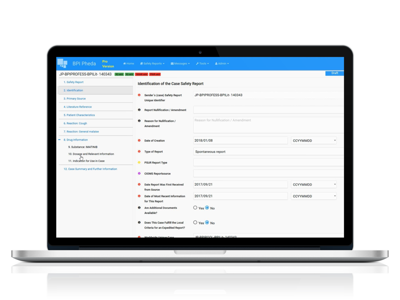 E2B-Datenbank Pheda
